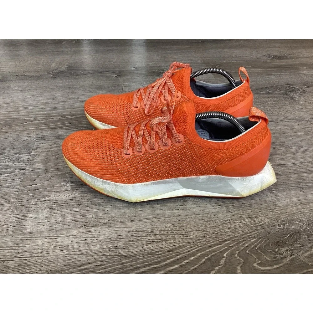 Allbirds Tree Flyer Shoes Mens 10.5 Orange Lace Up Athletic Running Sneakers